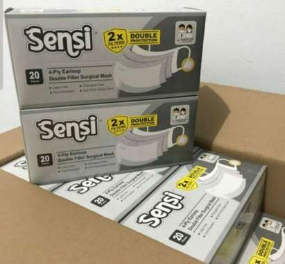 masker sensi 4 ply / masker medis 4 ply original Sensi