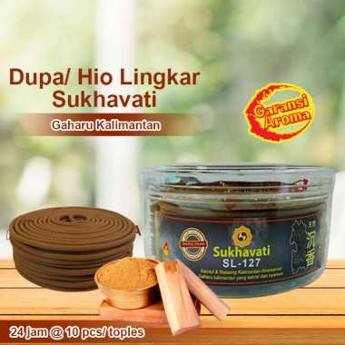 Dupa/ Hio Lingkar Sukhavati Gaharu Kalimantan 24 jam @ 10 pcs