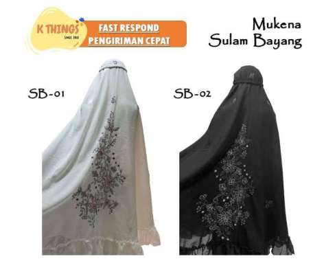MUKENA Sulam Timbul / Sulam Bayang / Sulam Kristik / Mukenah Padang SB-01