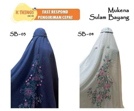 MUKENA Sulam Timbul / Sulam Bayang / Sulam Kristik / Mukenah Padang SB-04