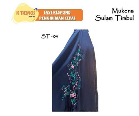 MUKENA Sulam Timbul / Sulam Bayang / Sulam Kristik / Mukenah Padang ST-04