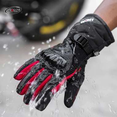 SUOMY Sarung Tangan Motor Touchscreen Waterproof Motorcycle Gloves