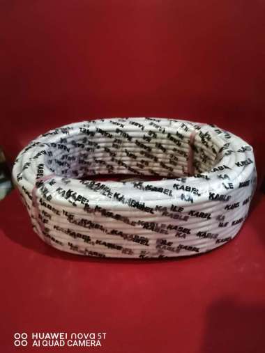 25yard kabel listrik audio putih nym 2 x 1.5 putih