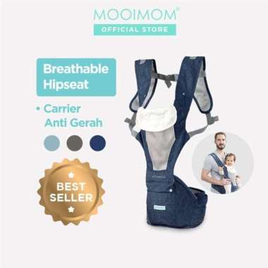 MOOIMOM Breathable Hipseat Carrier Gendongan Bayi - READY MANADO