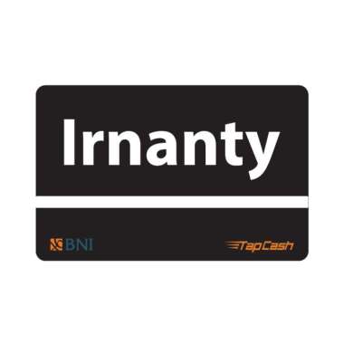 Kartu BNI TAPCASH Kumpulan Contoh Custom Nama Irnanty 2 Custom Nama Contoh Kartu Etoll e toll E Mone