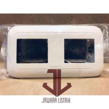 FRAME SAKLAR PANASONIC 2 GANG WEJ 78049 HANYA FRAME TANPA MATA SAKLAR