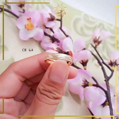 CINCIN EMAS ASLI CINCIN WANITA KADAR 6K DAN KADAR 8K CINCIN POLOS UKIRAN CANTIK CB 40 6A 8K