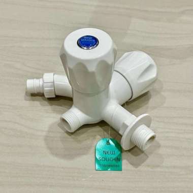 kran cabang 2 pvc soligen keran air kepala dua s10