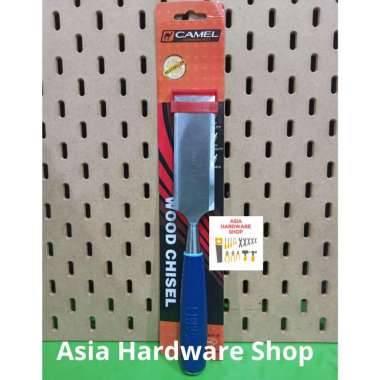 Pahat Kayu Gagang Fiber Ukuran 1 1/2 Inci inch CAMEL Alat Pahat Ukir Tatah Kayu 1 1/2" Biru