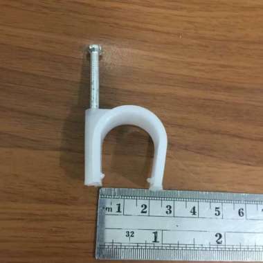 round cable clips paku beton 3/4" no.29 klem wayar klem kabel pvc