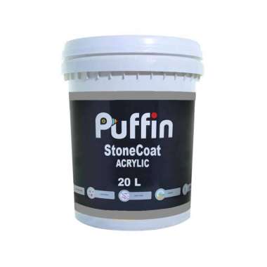 Puffin Stonecoat Acrylic Cat Pelapis Batu Alam - Gloss Doff [Ukuran 20 L] Clear Gloss JABODETABEK