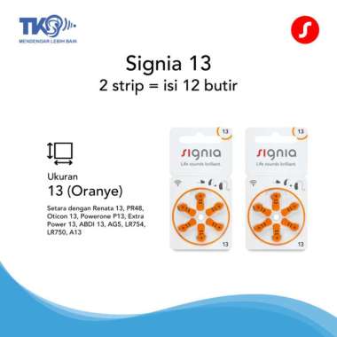 2 Roll Baterai Alat Bantu Dengar Signia S13