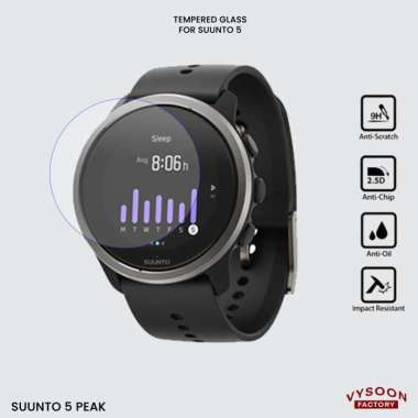 Tempered Glass Screen Guard Protector Jam Suunto 5 Peak Anti Gores Suunto 5 Peak
