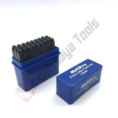MULTIPRO Letter Punch Set 27 Pcs - Alat Ketok Huruf Nomor Mesin 1-6 mm 2.5 mm