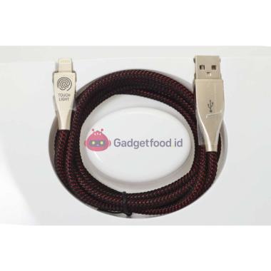 KABEL USB LOG ON TOUCH LIGHT IPHONE HITAM