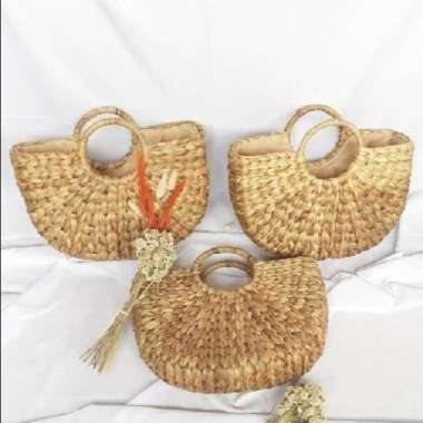 Tas Etnik Anyaman eceng enceng gondok aesthetic Kiso Kecil