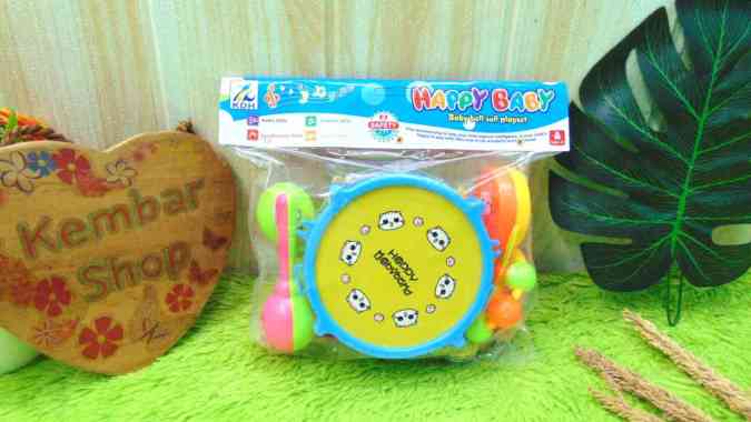 2568 Set Rattle Drumband dan Maracas Alat Musik Bayi Mainan Edukasi Edukatif Anak Drum Band Random