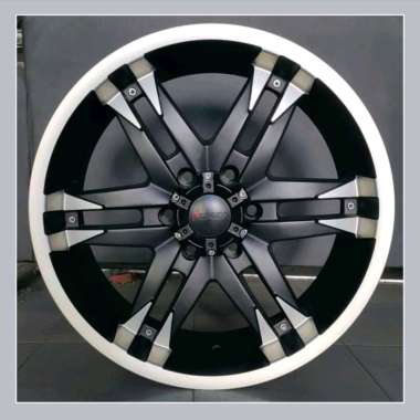 Velg Racing Vorza R20 x 9.0 Black lubang 6 pcd 127