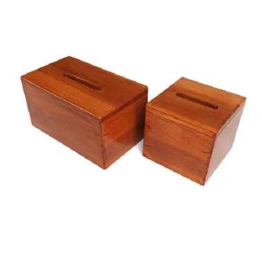 Tempat tissue kayu jati / kotak tisu / wooden tissue box Besar
