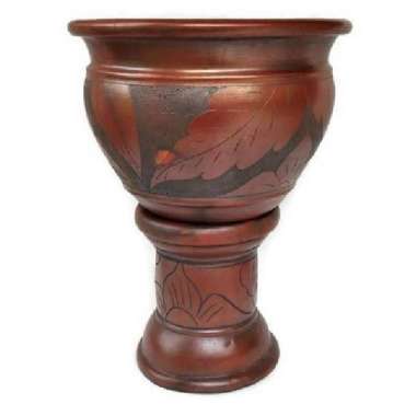Pot gerabah tanah liat terakota D42cm pot