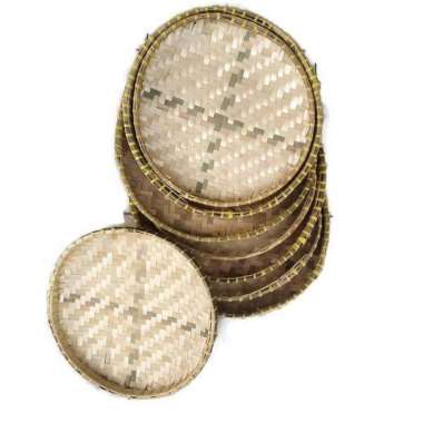 Tempat tumpeng anyaman bambu / tampah / tempat kue D : 35cm dan 40cm 42cm