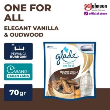 Glade One For All Vanilla & Oud Wood 70 gr | Pengharum Ruangan Glade