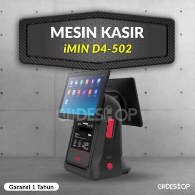 Mesin Kasir POS + Printer IMIN D4-502 Dual Display Android Touchscreen