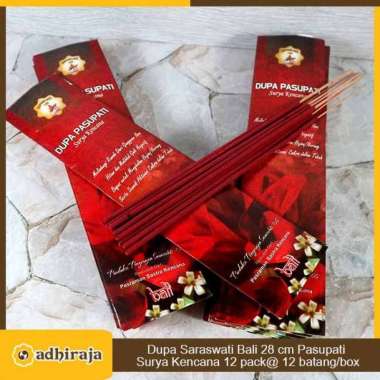 Dupa Hio Wangi Dupa Pasupati Bali 28cm Surya Kencana Saraswati 12 pack