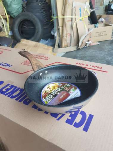 Wajan induksi marble stainless steel anti lengket supra 20 cm - wajan