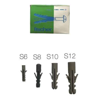 Fisher Tanam Tembok Aneka Ukuran Pak 100pcs S8