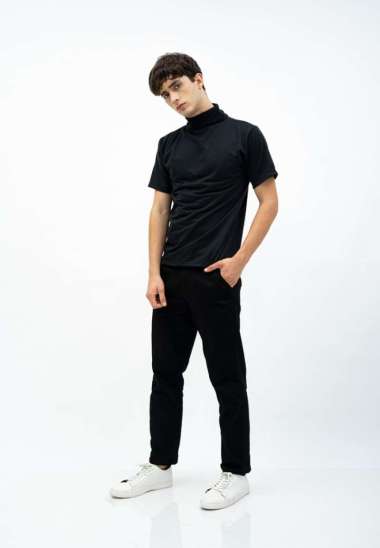 Turtle neck shirt kerah tinggi lengan pendek kaos polos houseofcuff XXL