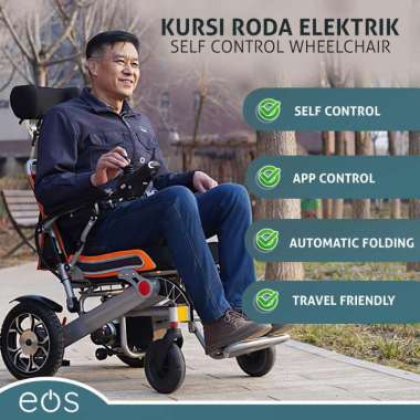 Kursi roda elektrik lipat import self control wheelchair