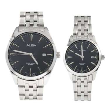 JAM TANGAN COUPLE ORIGINAL ALBA AS9Q93 AS9Q93X1 and ALBA AH7BM9 AH7BM9X1 JAM TANGAN ALBA ORIGINAL JA