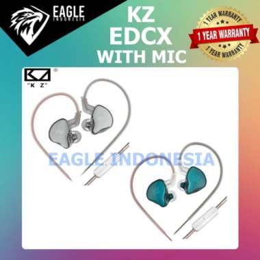 KZ EDCX In-Ear Earphone HIFI dengan Mikrofon - Monitor Earphone KZ