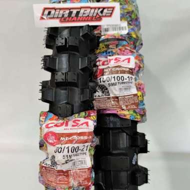 Ban Trail CORSA 18 21 SET Depan Belakang Ban CORSA MT CROSS 110.18 & 21