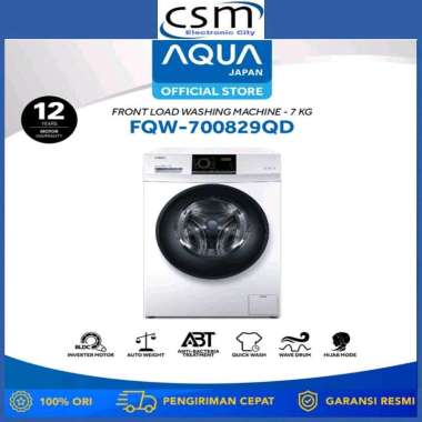 AQUA Mesin Cuci FQW700829QD / FQW-700829QD / FQW-700829-QD 7Kg GARANSI RESMI