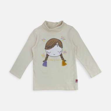 Tshirt/ Kaos Anak Perempuan Cream/ Rodeo Junior Girl Sweet Season 4-5 tahun