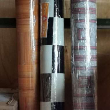 Karpet Meja Lantai PVC Berbagai Motif Meteran Ready Bandung 50cm + Kayu
