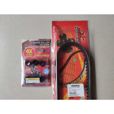 BRT Vbelt Set Roller 11 Gram Vario 110 Karbu Hitam