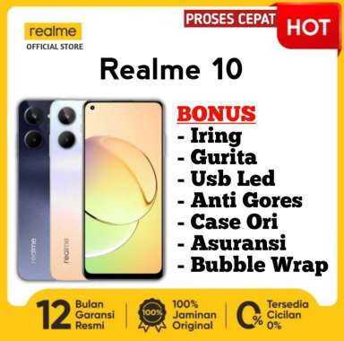 Realme 10 4/128 GB Garansi Resmi REALME 10 4/128 BLACK