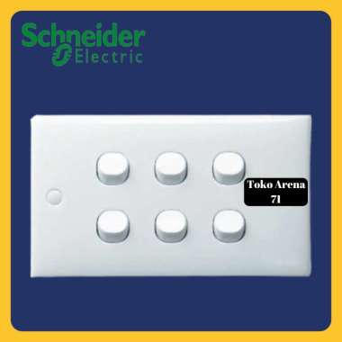 SAKLAR LAMPU SCHNEIDER CLASSIC SAKLAR ENAM IB INBOW PUTIH 6G