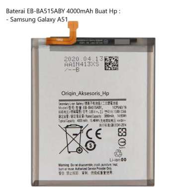 harga Original Baterai EB-BA515ABY Buat Handphone Samsung Galaxy A51 Blibli.com