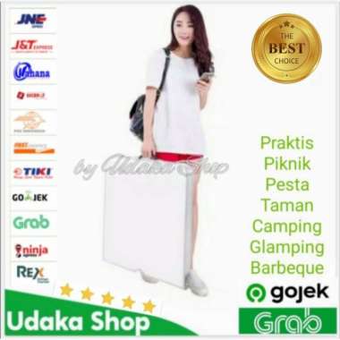Meja Lipat Koper Meja Lipat Portable Outdoor biru