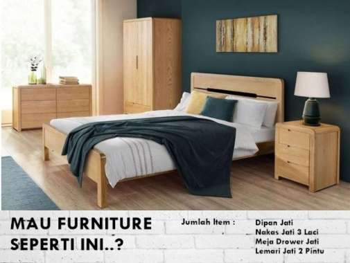 Tempat Tidur Jati Model Minimalis Kamar Set Jati Lengkap Terbaru - Dipan 120x200 Dipan 120x200