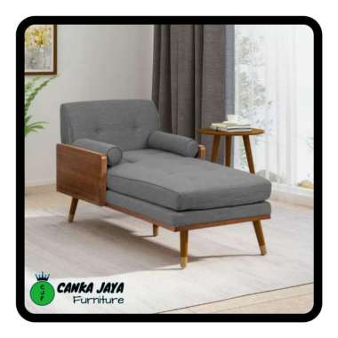 KURSI MALAS SANTAI PANJANG MINIMALIS MODEL SOFA OLIVER MURAH KAYU JATI