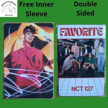Photocard Mark NCT 127 Favorite Era FREE Inner Sleeve Double Sided 3