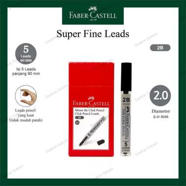 Isi Pensil Mekanik 2.0 Faber Castell 2B