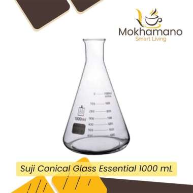 SUJI Conical Glass 1000 ml-Mengukur Essential Oil Mikrobiologi Kimia