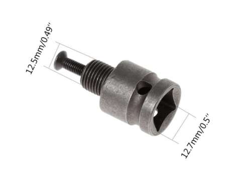 IKURA AIW201 Adaptor Adapter Converter Impact Wrench Kepala Bor Drill 3/8" 10mmX24UNF
