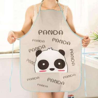 Celemek Masak Anti Air - Apron Masak waterproof - Motif Panda